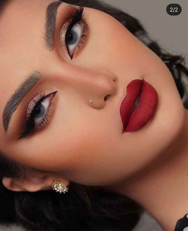 مدل آرایش صورت ملایم مجلسی به سبک ملایم اروپایی و غلیظ زیبا