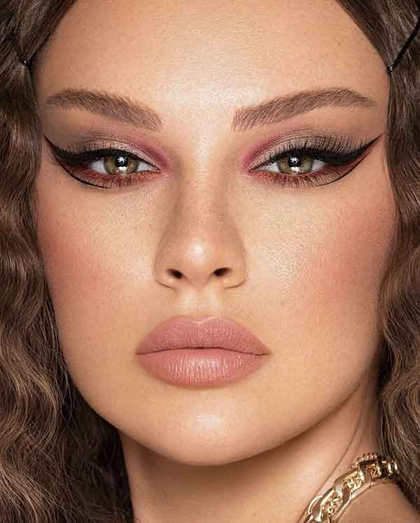 مدل آرایش صورت ملایم مجلسی به سبک ملایم اروپایی و غلیظ زیبا