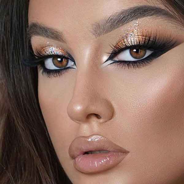 مدل آرایش صورت ملایم مجلسی به سبک ملایم اروپایی و غلیظ زیبا