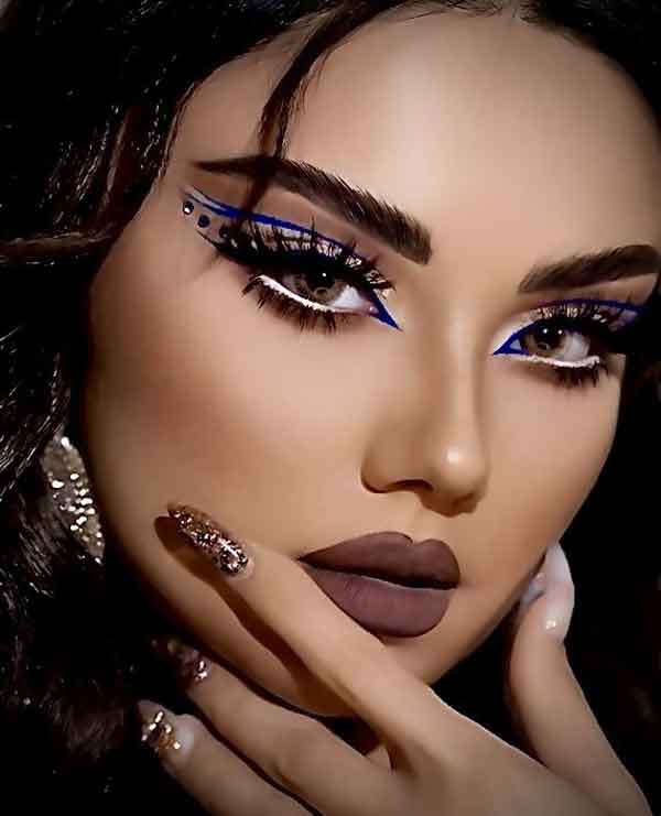 مدل آرایش صورت ملایم مجلسی به سبک ملایم اروپایی و غلیظ زیبا