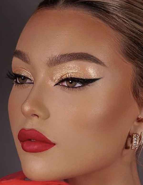 مدل آرایش صورت ملایم مجلسی به سبک ملایم اروپایی و غلیظ زیبا