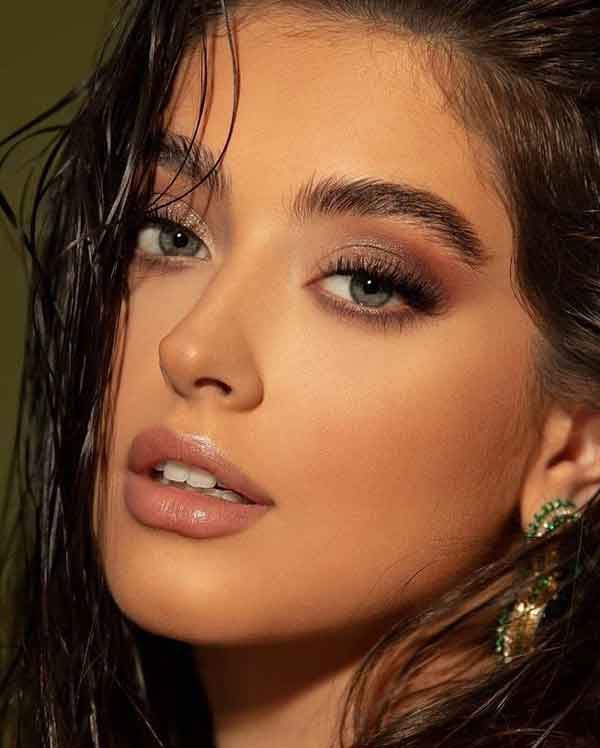 مدل آرایش صورت ملایم مجلسی به سبک ملایم اروپایی و غلیظ زیبا