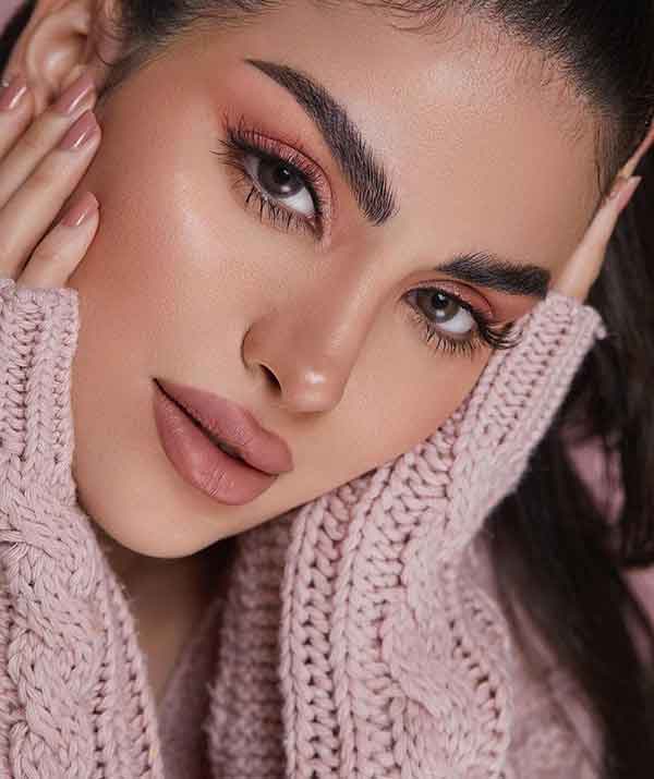 مدل آرایش صورت ملایم مجلسی به سبک ملایم اروپایی و غلیظ زیبا