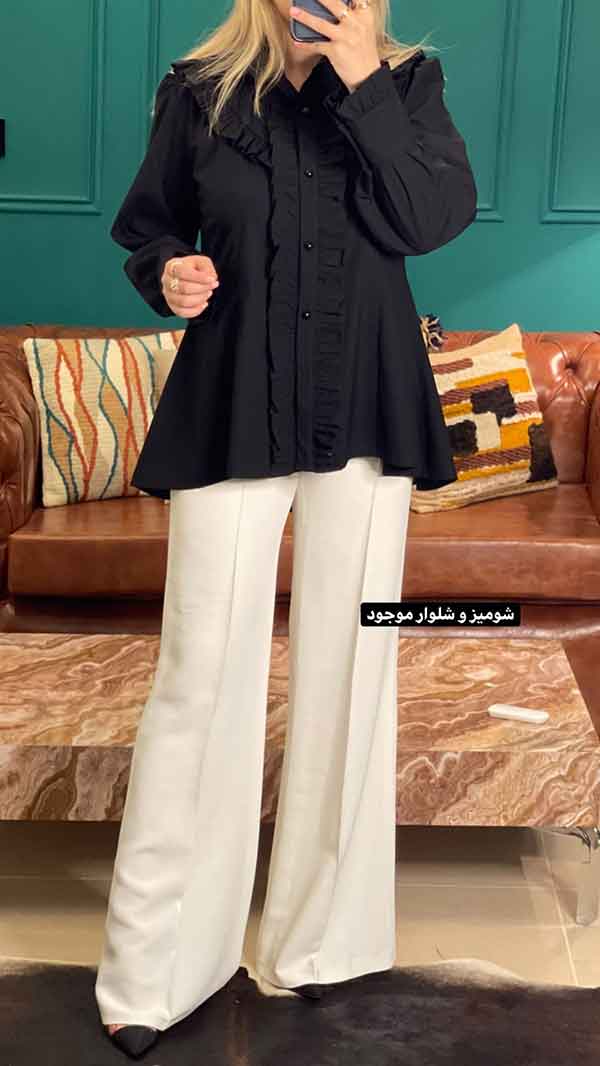 مدل بلوز شلوار دخترانه با پارچه ابروبادی جدید و دوختنی تابستانه
