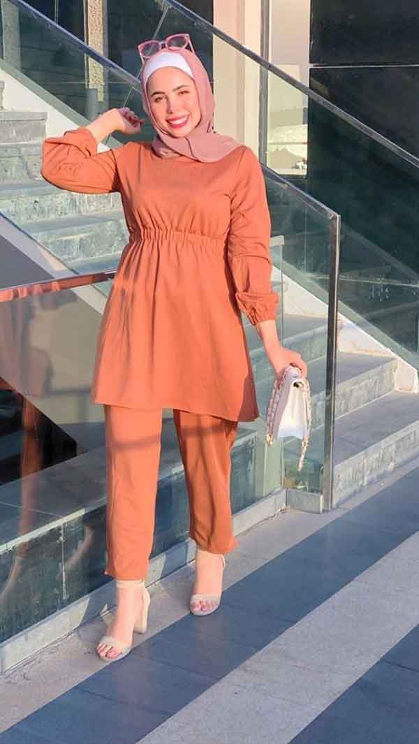 مدل بلوز شلوار دخترانه با پارچه ابروبادی جدید و دوختنی تابستانه