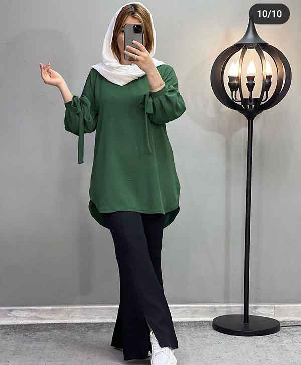مدل بلوز شلوار دخترانه با پارچه ابروبادی جدید و دوختنی تابستانه