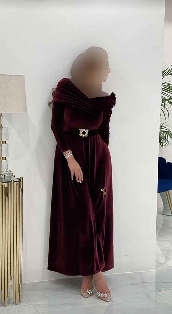 مدل پیراهن مخمل مجلسی 1402 ترکی جدید کوتاه و بلند زیبا
