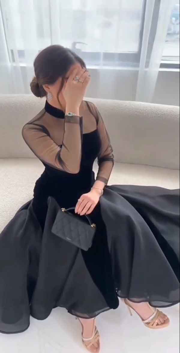مدل پیراهن مخمل مجلسی 1402 ترکی جدید کوتاه و بلند زیبا