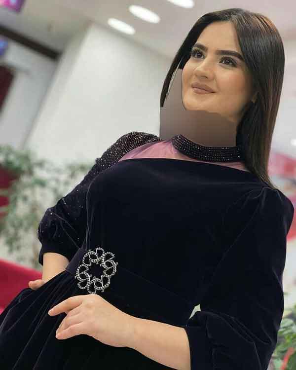 مدل پیراهن مخمل مجلسی 1402 ترکی جدید کوتاه و بلند زیبا