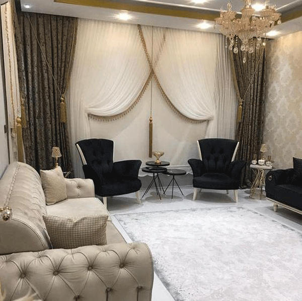 چیدمان منزل بزرگ لاکچری با طراحی شیک و لوکس جدید و مدرن