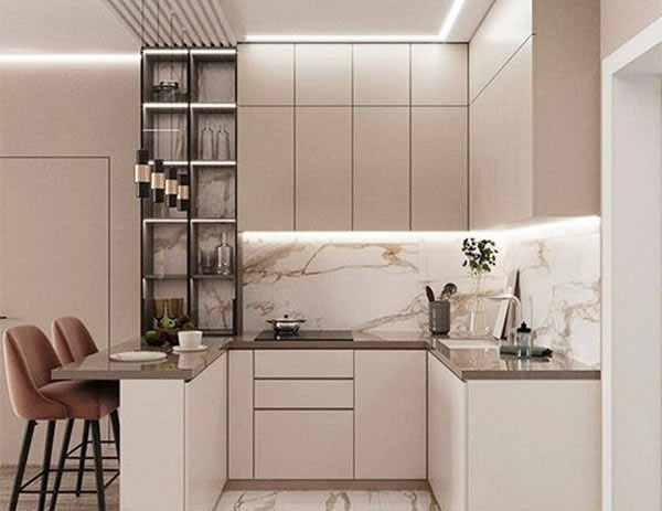 مدل کابینت آشپزخانه کوچک ایرانی جدید شیک کلاسیک و مدرن جذاب