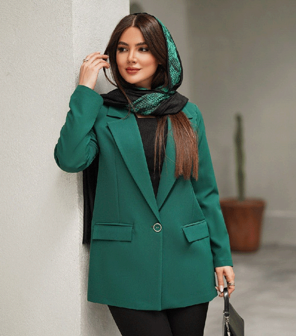 مدل مانتو کتی بلند جلو بسته دخترانه و زنانه شیک و جدید سال