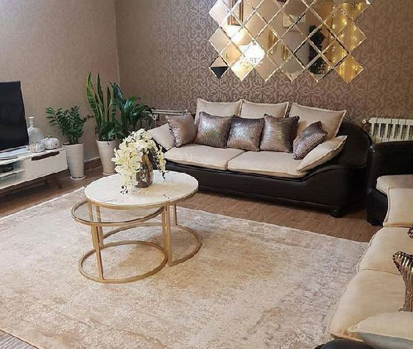 مدل چیدمان منزل عروس با طراحی شیک و لاکچری ساده