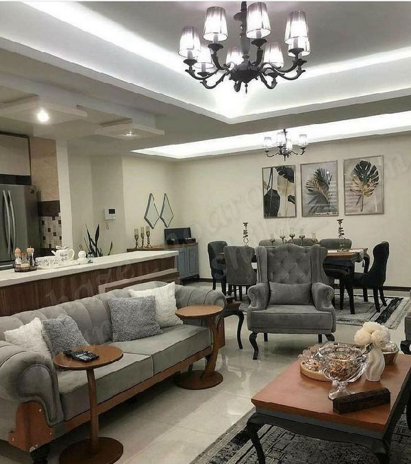 مدل چیدمان منزل عروس با طراحی شیک و لاکچری ساده