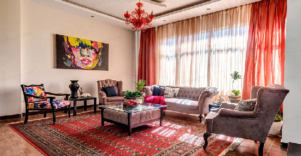 مدل چیدمان منزل ایرانی با طراحی شیک و جذاب وزیبا