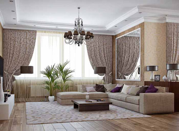 مدل چیدمان منزل مدرن شیک و لاکچری ساده عروس 