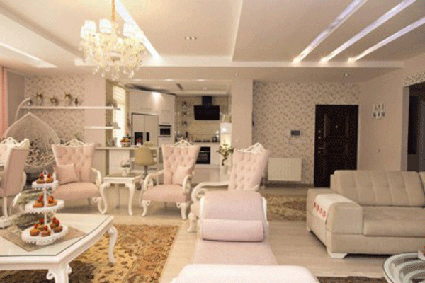 چیدمان منزل مستطیلی ایرانی شیک و خاص با دیزاین لاکچری