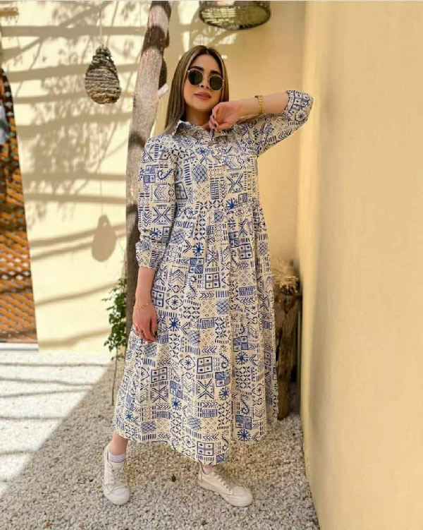 مدل پیراهن بلند دخترانه و زنانه مناسب مهمانی و دورهمی و خانگی لاکچری