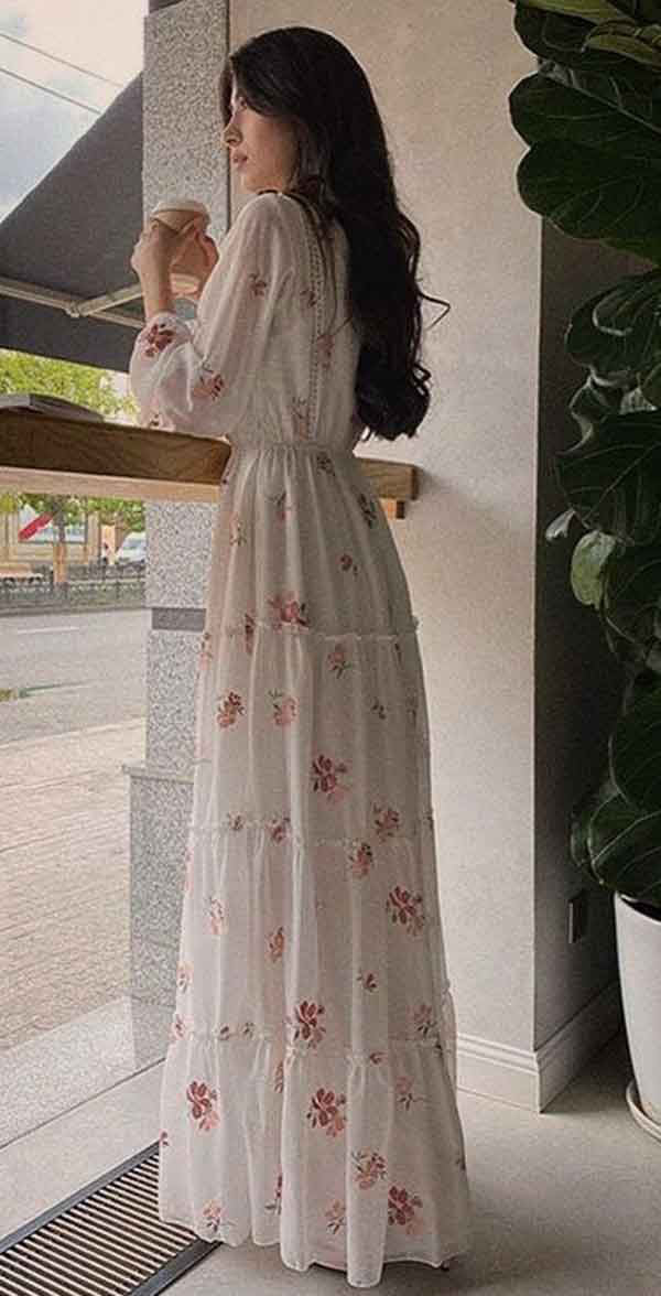 مدل پیراهن بلند دخترانه و زنانه مناسب مهمانی و دورهمی و خانگی لاکچری