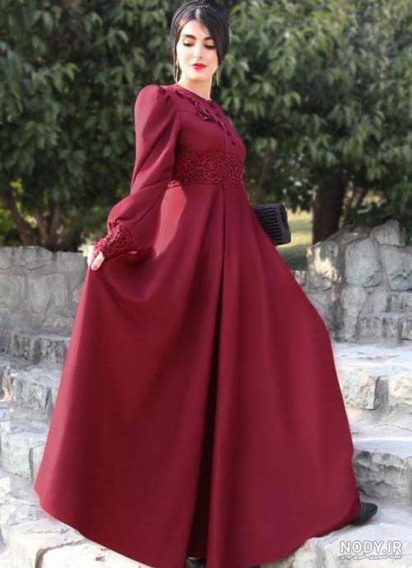 مدل پیراهن زنانه بلند ساده شیک مجلسی و اسپرت و مناسب مهمانی