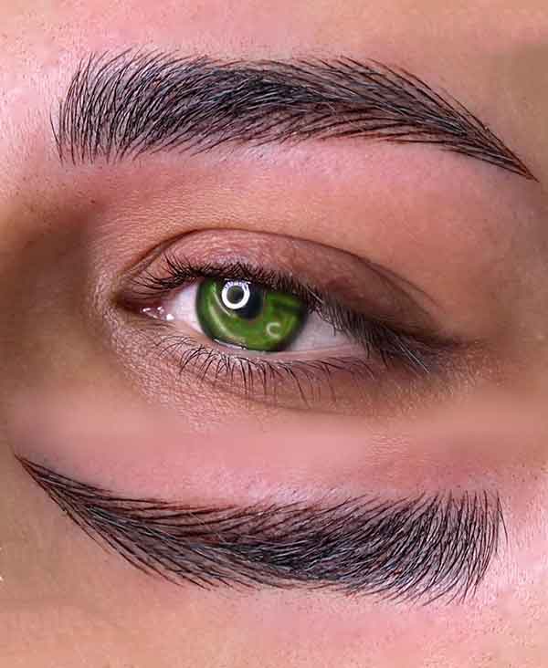 مدل ابرو فیبروز جدید و طبیعی زیبا و جذاب بلند و کوتاه