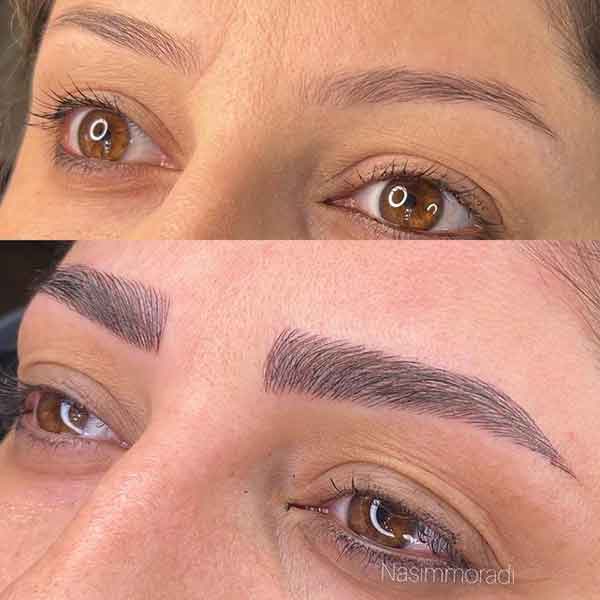 مدل ابرو فیبروز جدید و طبیعی زیبا و جذاب بلند و کوتاه