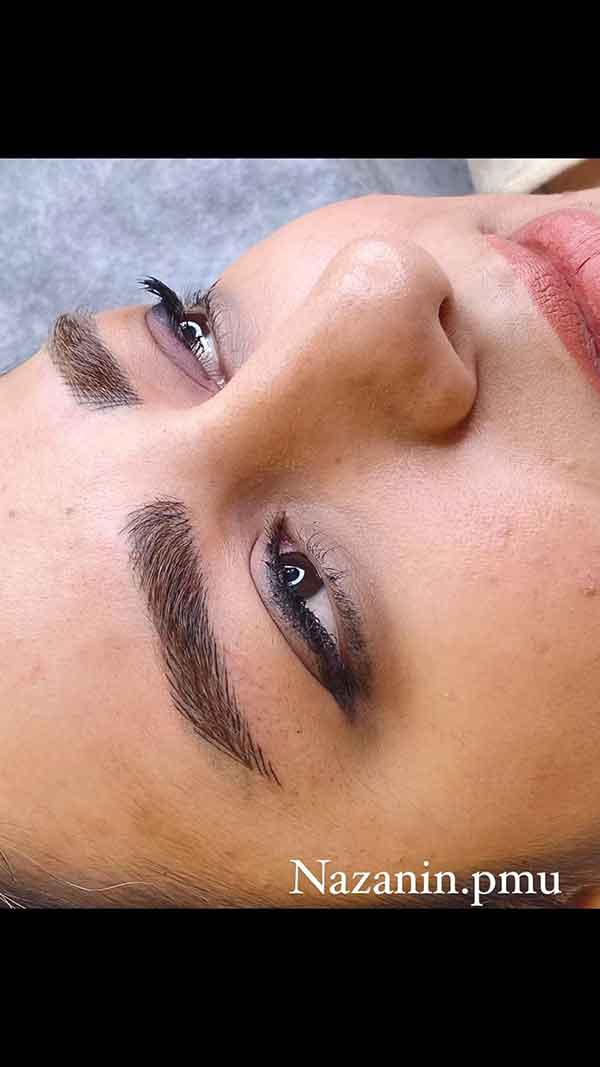 مدل ابرو فیبروز جدید و طبیعی زیبا و جذاب بلند و کوتاه