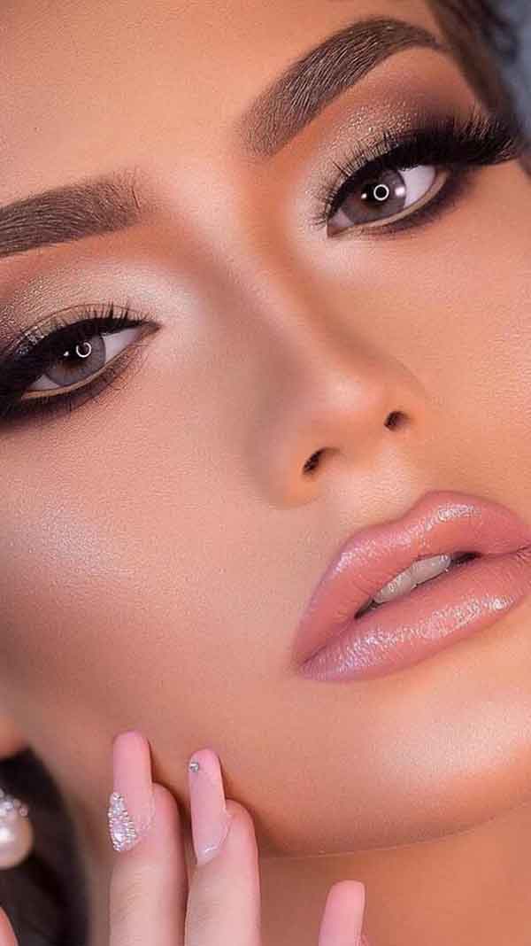 مدل آرایش زنانه ساده و شیک برای عروسی ملایم و غلیظ شیک