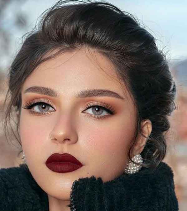 مدل آرایش زنانه جدید مجلسی صورت شیک و خاص امروزی