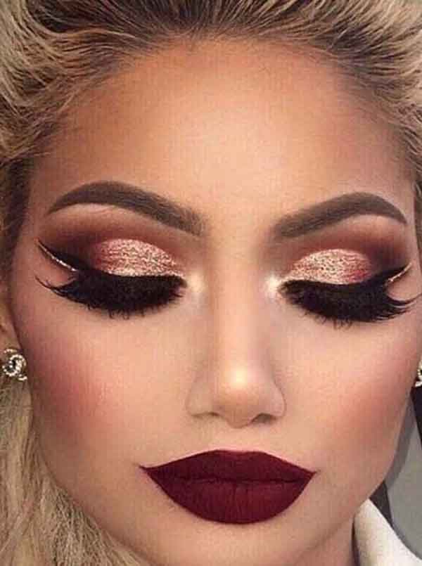 مدل آرایش زنانه جدید مجلسی صورت شیک و خاص امروزی