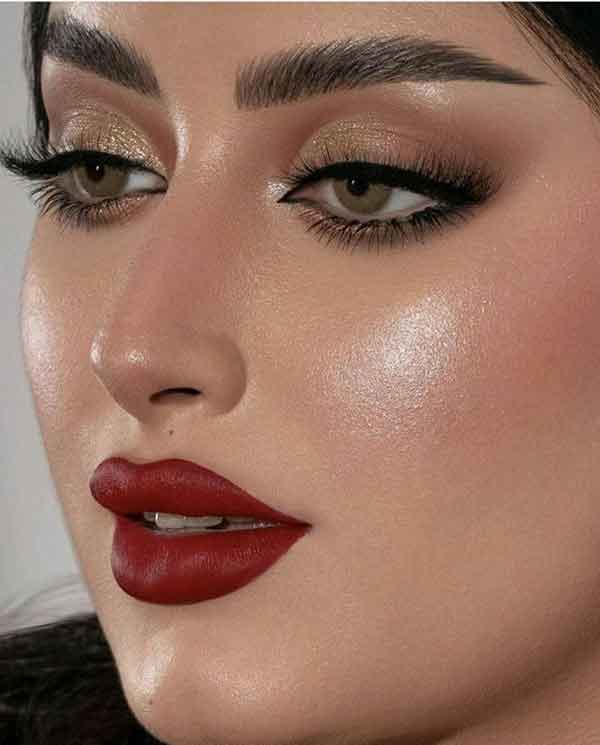 مدل آرایش زنانه جدید مجلسی صورت شیک و خاص امروزی