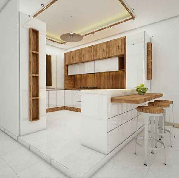 مدل کابینت ام دی اف در رنگ های روشن و تیره کلاسیک و مدرن