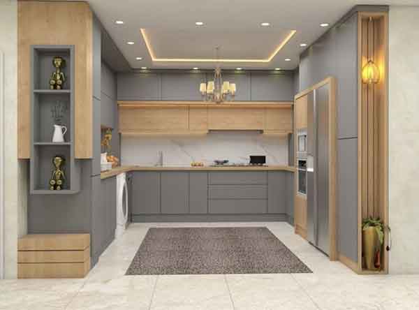 مدل کابینت ام دی اف در رنگ های روشن و تیره کلاسیک و مدرن