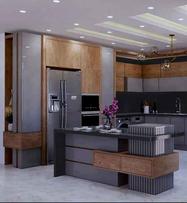 مدل کابینت ام دی اف در رنگ های روشن و تیره کلاسیک و مدرن