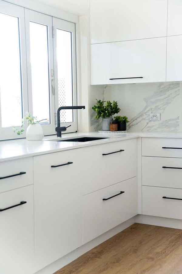 مدل کابینت سفید یکدست و ترکیبی جدید و زیبا خاص