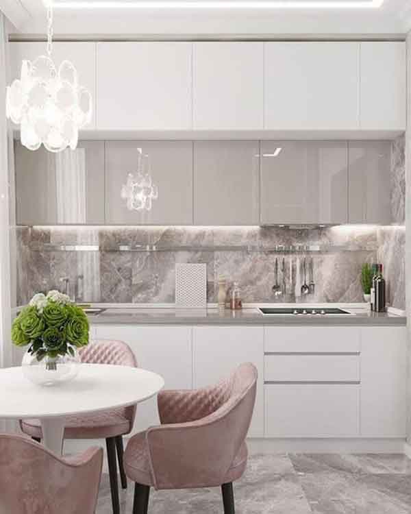 مدل کابینت سفید یکدست و ترکیبی جدید و زیبا خاص