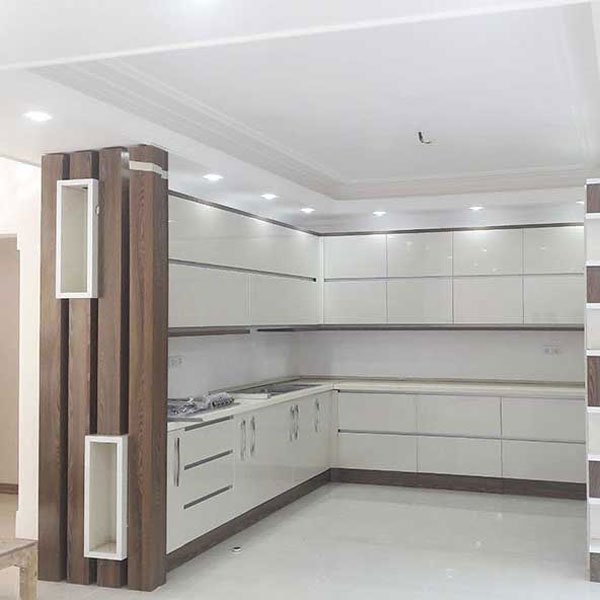 هایگلاس مدل کابینت آشپزخانه ایرانی جدید با طراحی شیک و خاص لاکچری