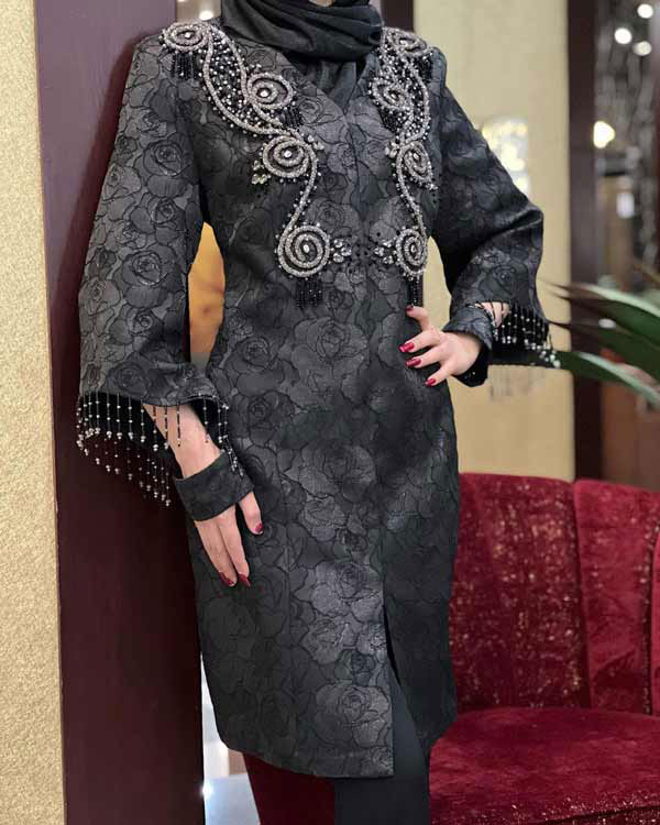 مدل مانتو شیک و باکلاس مجلسی کوتاه و بلند زنانه ساده و طرحدار