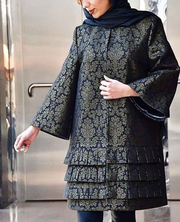 مدل مانتو شیک و باکلاس مجلسی کوتاه و بلند زنانه ساده و طرحدار