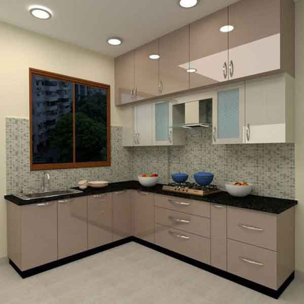 مدل کابینت ساده شیک و لاکچری و خاص سفید و مشکی و طوسی