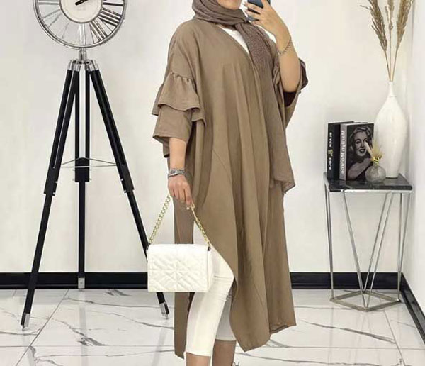 مدل مانتو جلو باز ابروبادی بلند و کوتاه ساده و طرحدار شیک و لاکچری