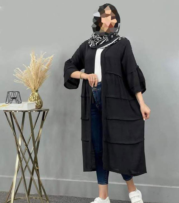 مدل مانتو جلو باز حریر ساده و گلدار بلند و کوتاه شیک و مدرن
