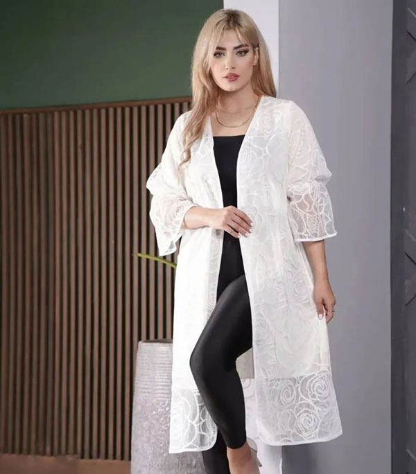 مدل مانتو مجلسی با گیپور زنانه کوتاه و بلند لاکچری وخاص