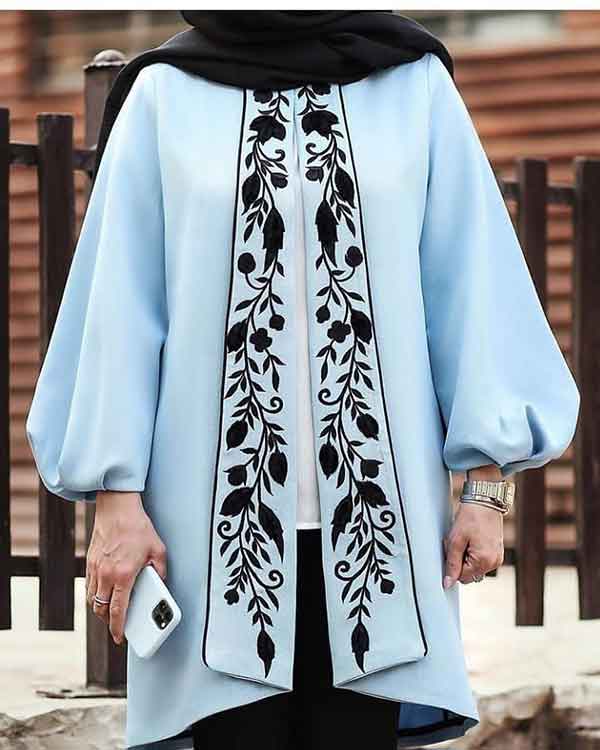 مدل مانتو جلو باز کوتاه نخی اسپرت 1402 جذاب و خفن
