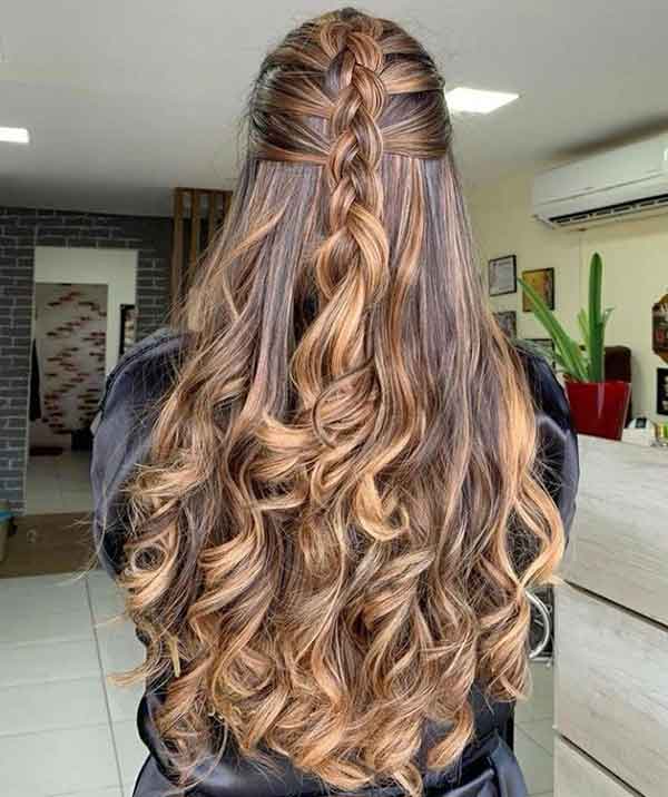 مدل مو باز دخترانه برای عروسی و تولد دورهمی شلاقی 