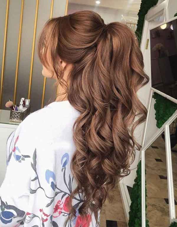مدل مو باز دخترانه برای عروسی و تولد دورهمی شلاقی 