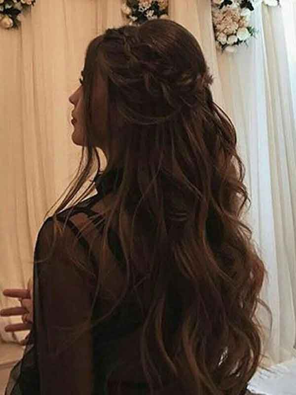 مدل مو باز دخترانه برای عروسی و تولد دورهمی شلاقی 