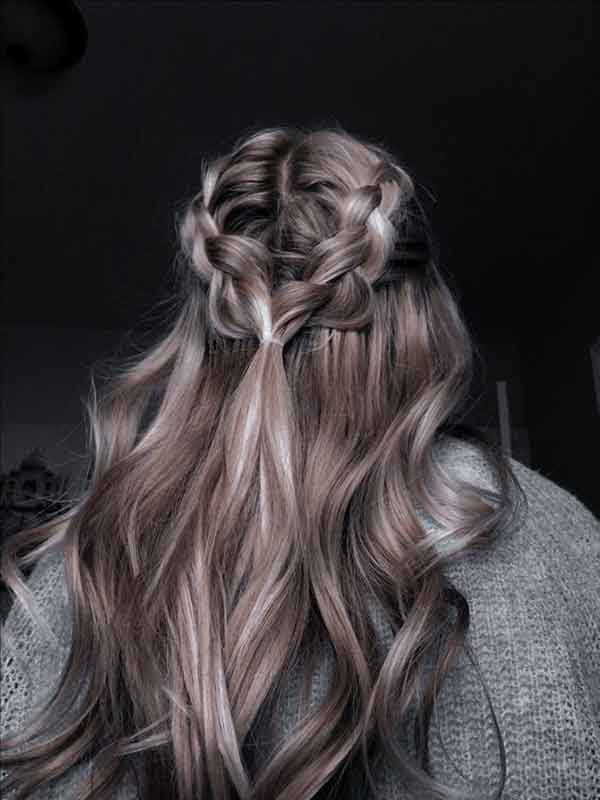 مدل مو باز دخترانه برای عروسی و تولد دورهمی شلاقی 