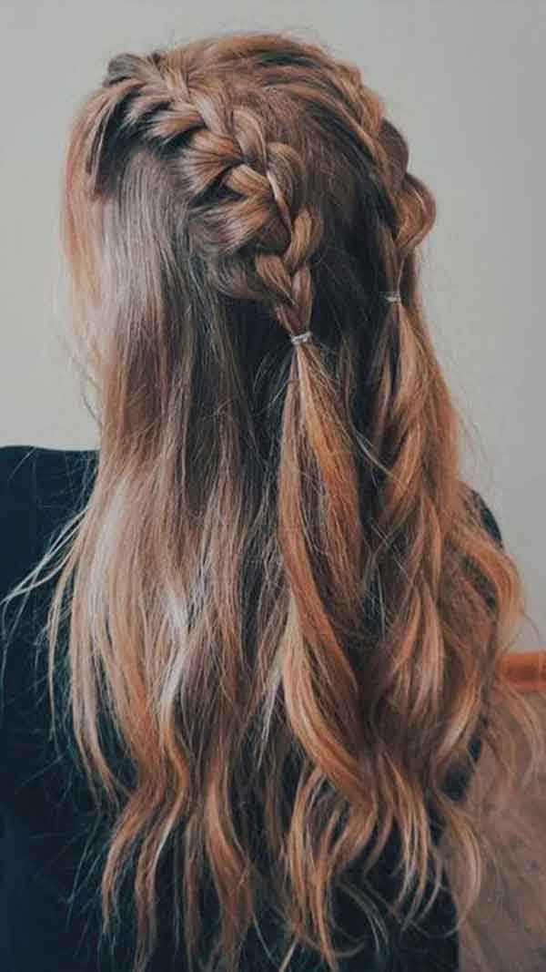 مدل مو باز دخترانه برای عروسی و تولد دورهمی شلاقی 