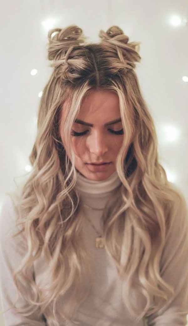 مدل مو باز دخترانه برای عروسی و تولد دورهمی شلاقی 